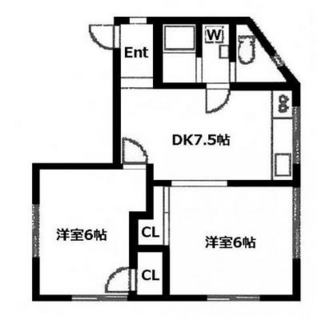 東京都北区東十条２丁目 賃貸マンション 2DK