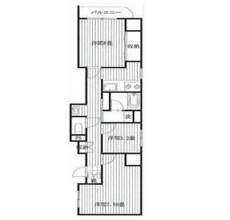 東京都北区東十条２丁目 賃貸マンション 2SK