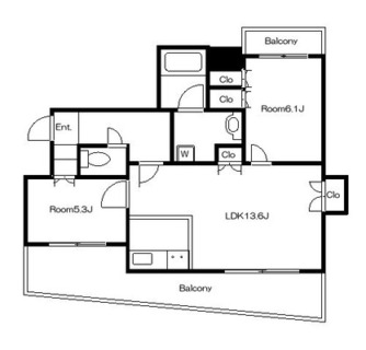 東京都北区志茂４丁目 賃貸マンション 2LDK