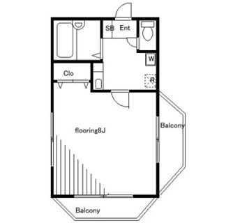 東京都北区岸町２丁目 賃貸マンション 1K